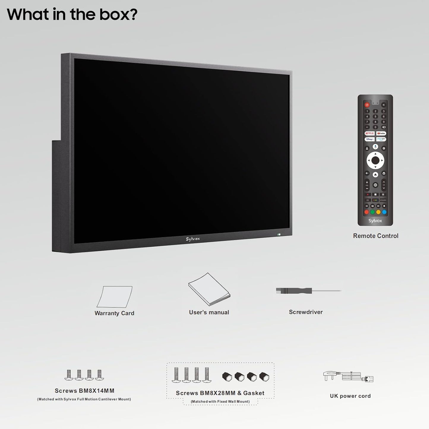 SYLVOX Outdoor TV Deck Pro 3.0 55" 4K — Google TV, 1000 Nits, IP56, Dolby Atmos, Chromecast