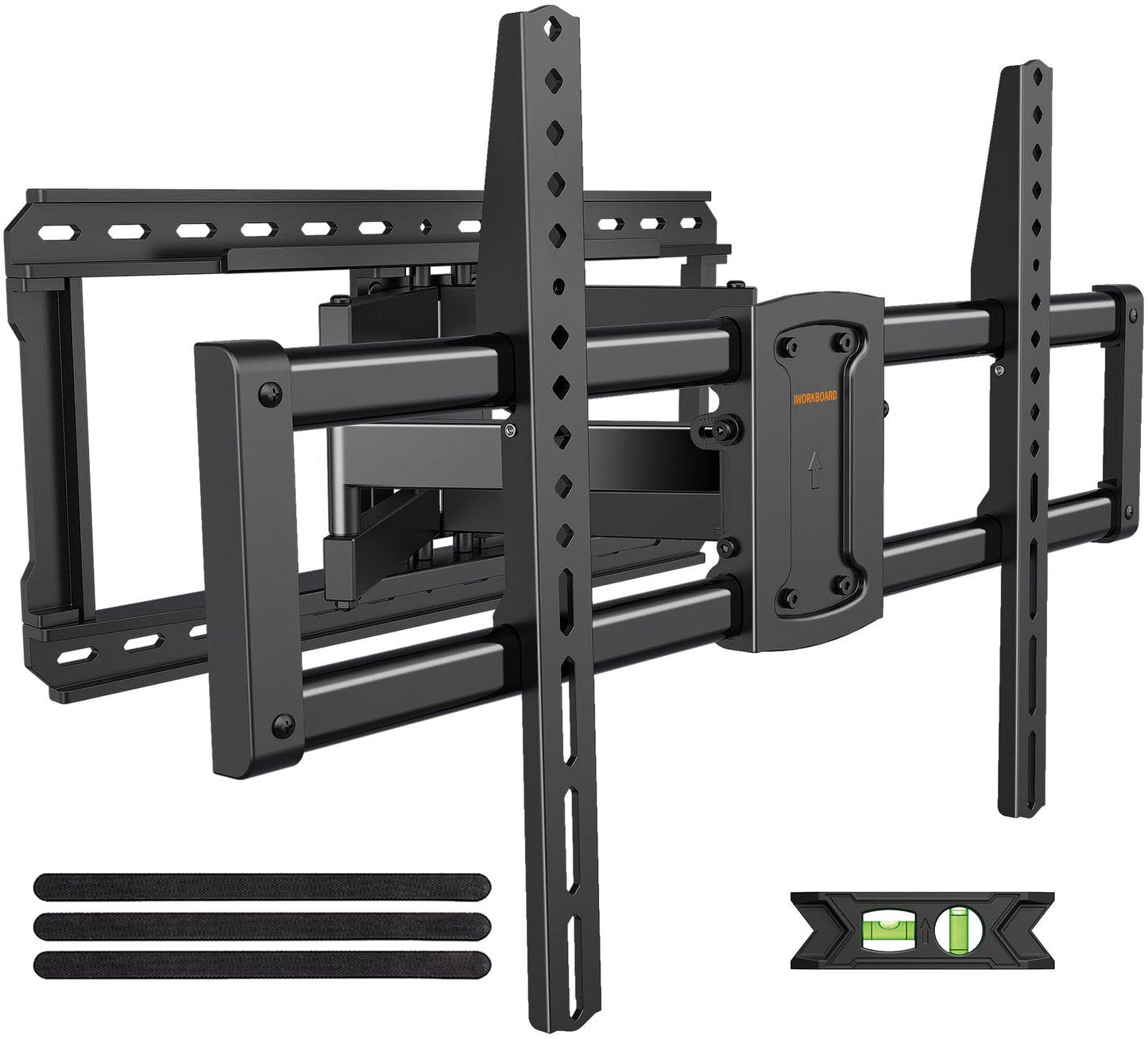 IWORKBOARD 55 65 75 85 inch Tilting TV Wall Mount for 32-90 '' TVs, Low Profile TV Mount Bracket, Safe Lock & Quick Release, Max VESA 600x400mm, 24 inch Studs,132 lbs, Fit Most 55+ 75+ 85+ 86 TVs