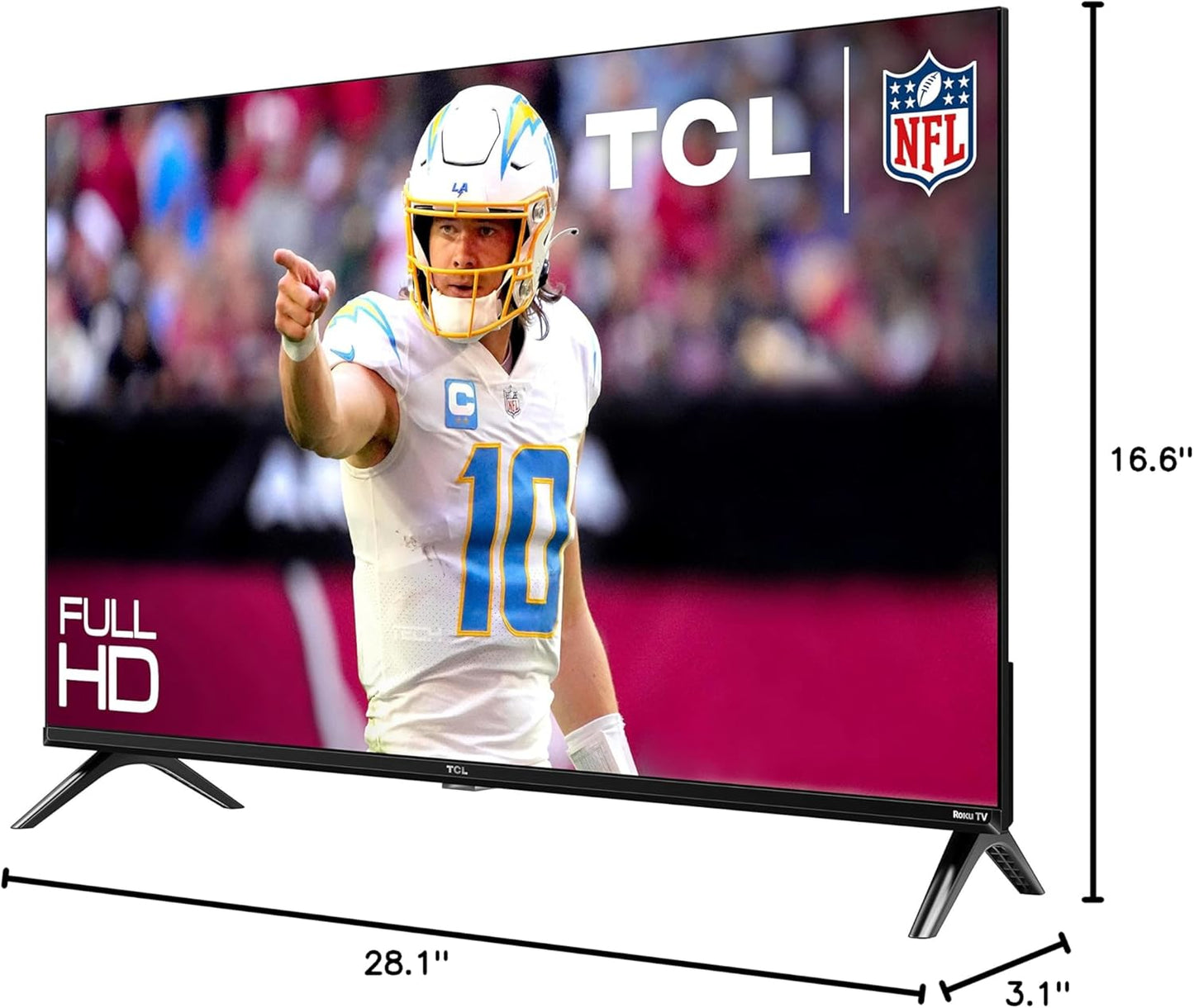 TCL S3 32" 1080p LED Smart Roku TV 2023 — Bezel-less, Game Mode, Alexa, Apple HomeKit