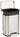 Amazon Basics LARGE Trash Can, 13.2 Gallon (50L), Smudge Resistant Rectangular Bin with Soft-Close Lid, Step Foot Pedal, Removable Inner Bucket, Brushed Stainless Steel, Satin Nickel Finish