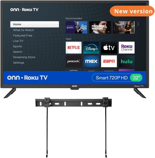 ONN Roku Smart TV LED (Renewed) — 350+ Streaming Channels, Alexa, Google, Apple HomeKit