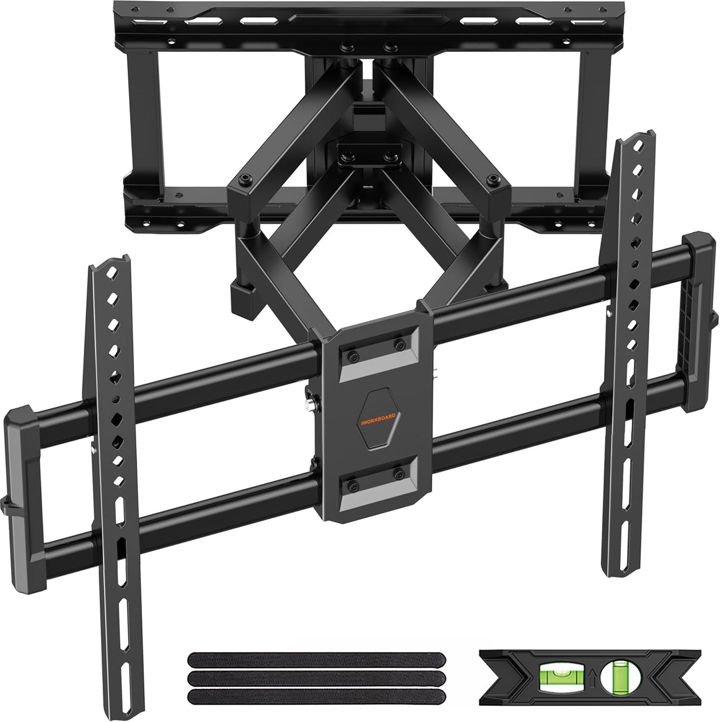 IWORKBOARD 55 65 75 85 inch Tilting TV Wall Mount for 32-90 '' TVs, Low Profile TV Mount Bracket, Safe Lock & Quick Release, Max VESA 600x400mm, 24 inch Studs,132 lbs, Fit Most 55+ 75+ 85+ 86 TVs