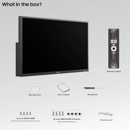 SYLVOX Outdoor TV Deck Pro 3.0 55" 4K — Google TV, 1000 Nits, IP56, Dolby Atmos, Chromecast