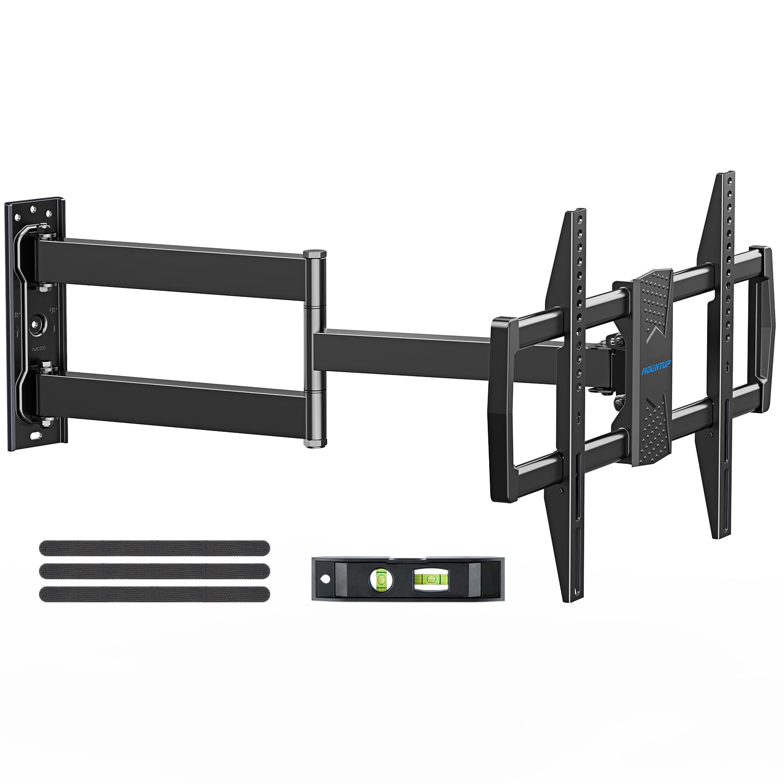 EconoMe TV Wall Mount for Most 32-65 inch Flat Screen/LED/4K TVs, TV Mount with Swivel and Tilt Articulating Dual Arms, Full Motion Wall Mount up to 16” Stud, Max VESA 400X400mm, up to 99lbs