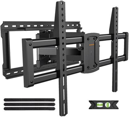 IWORKBOARD 55 65 75 85 inch Tilting TV Wall Mount for 32-90 '' TVs, Low Profile TV Mount Bracket, Safe Lock & Quick Release, Max VESA 600x400mm, 24 inch Studs,132 lbs, Fit Most 55+ 75+ 85+ 86 TVs