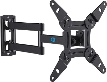 Pipishell Full Motion TV Wall Mount for 26-65 inch Flat or Curved TVs up to 77 lbs, TV Bracket Wall Mount with Articulating Arms, Extension, Tilt, Swivel, Leveling, Max VESA 400x400mm, PIMF7