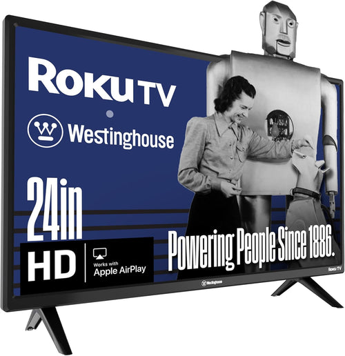 Westinghouse 24" Roku Smart TV HD — AirPlay, Bluetooth, Alexa, Google Assistant