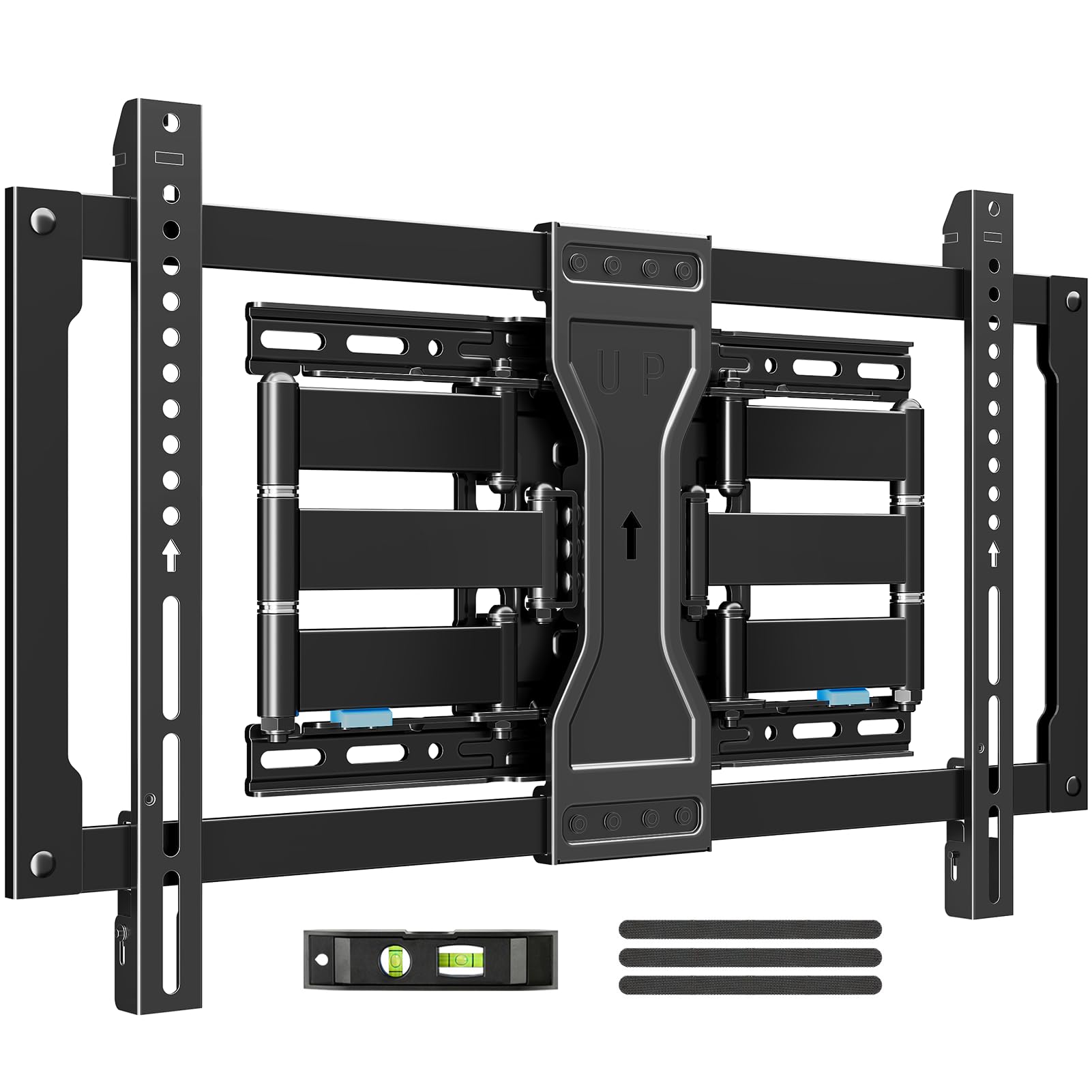 EconoMe TV Wall Mount for Most 32-65 inch Flat Screen/LED/4K TVs, TV Mount with Swivel and Tilt Articulating Dual Arms, Full Motion Wall Mount up to 16” Stud, Max VESA 400X400mm, up to 99lbs