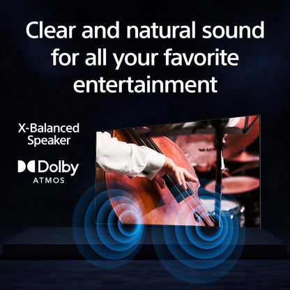 Sony BRAVIA 3 65" 4K LED Smart Google TV — Dolby Vision, Triluminos Pro, PS5 Features, AirPlay 2