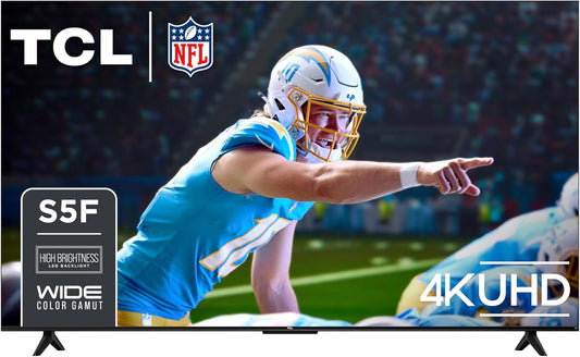 TCL S5 65" 4K LED Smart Fire TV — Dolby Vision, HDR PRO+, 120Hz VRR, AirPlay 2, Alexa