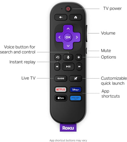 Roku Select Series 43" 4K HDR Smart TV — Voice Remote, AirPlay, Alexa, Google