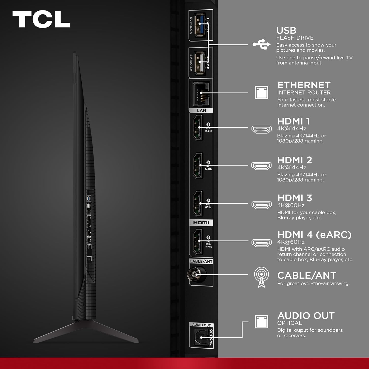 TCL Amazon Exclusive 65 Inch Class T7 Series | 4K QLED HDR Lag-Free Smart Google TV | 65T7, 2025 Model | 120Hz-144Hz High Brightness, Dolby Atmos, Alexa Voice Remote AI Streaming Gaming Television