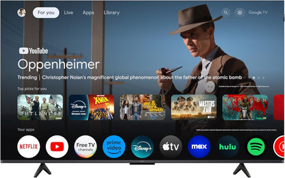 TCL T7 55" 4K QLED Google Smart TV 2025 — 144Hz, AIPQ Pro, Dolby Vision, Game Accelerator 240