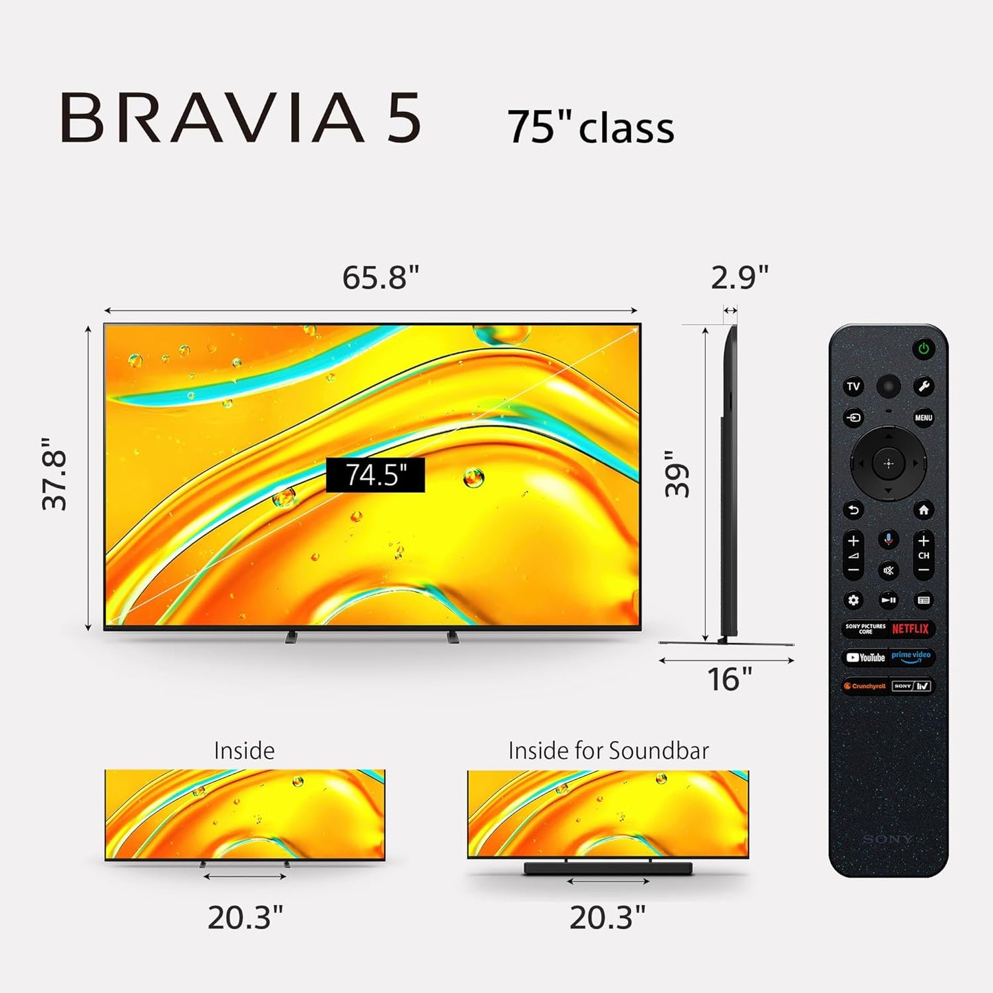 SYLVOX 43" Outdoor Smart TV 4K — IP55 Weatherproof, 1000 Nits, Alexa, Google, AirPlay