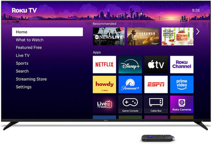 Roku Pro Series 55" Mini-LED 4K QLED Smart TV — Dolby Vision IQ, 120Hz, FreeSync Premium Pro