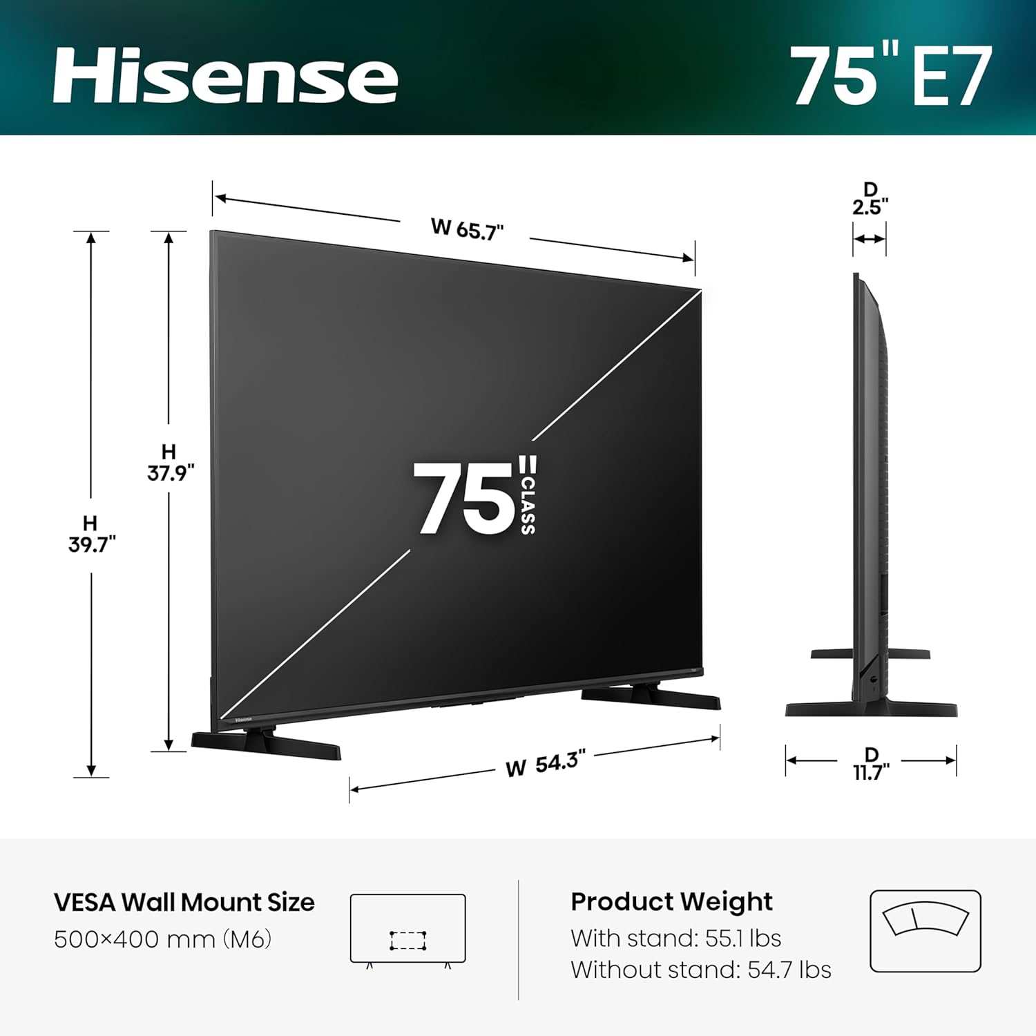Hisense 75" E7 Cinema Series Hi-QLED Mini-LED 4K UHD Smart Fire TV (75E7SF, 2026 NEW) - Native 144Hz, AI Picture, Dolby Vision IQ · Atmos, FALD, HDR10+ Adaptive, MEMC, Alexa+