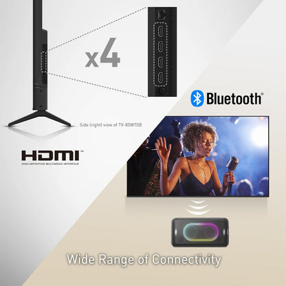 Panasonic W70 50" 4K Smart Fire TV 2025 — HDR10+, Alexa, AirPlay, HDMI 2.1
