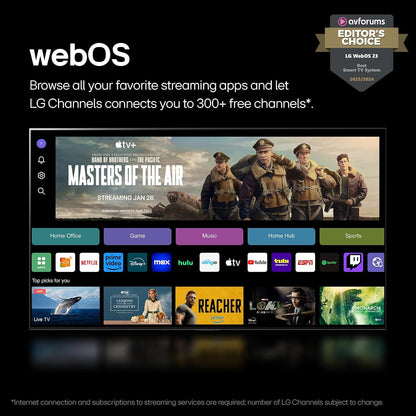 LG OLED evo C4 65" 4K Smart TV 2024 — α9 AI Gen7, Dolby Vision, 144Hz, G-Sync, Alexa