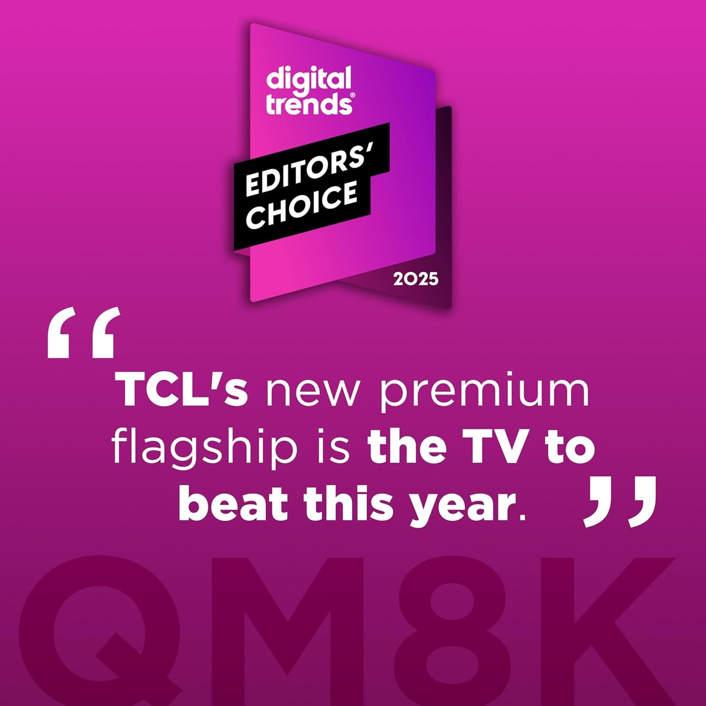 TCL QM8K 65" Mini LED QLED 4K Google TV 2025 — Halo Control, 288 VRR, Dolby Atmos, Alexa