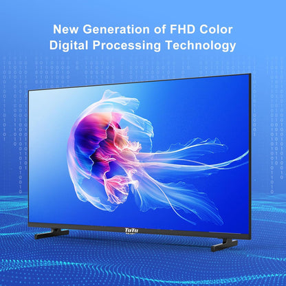 TuTu 32" HD Non Smart TV 720p LED - Works with Fire Stick, Roku, Apple TV, Google TV & Gaming Devices
