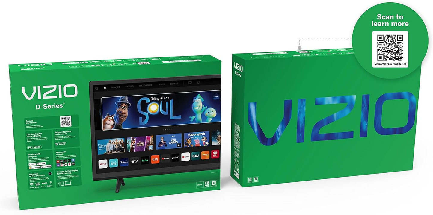 VIZIO D-Series 40" 1080p Full HD Smart TV — AMD FreeSync, AirPlay 2, Chromecast, Alexa