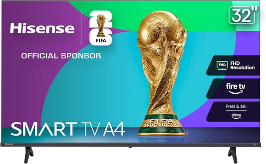 Hisense 32" A4 Series 1080p Smart Fire TV 2025 — DTS Virtual:X, Alexa, Game Mode