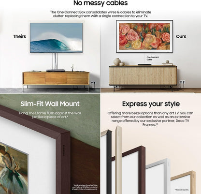 Samsung The Frame 55" QLED 4K Smart TV 2024 — Art Mode, Pantone Validated, Dolby Atmos, Alexa