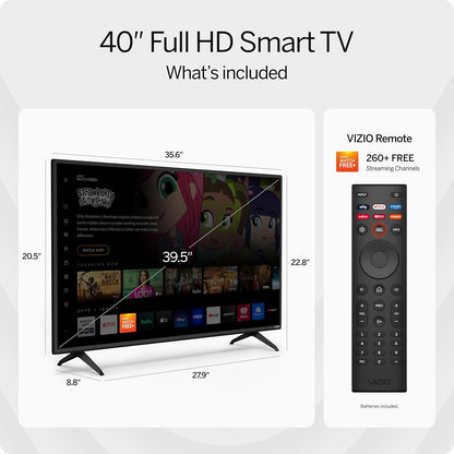 VIZIO D-Series 40" 1080p Full HD Smart TV — AMD FreeSync, AirPlay 2, Chromecast, Alexa