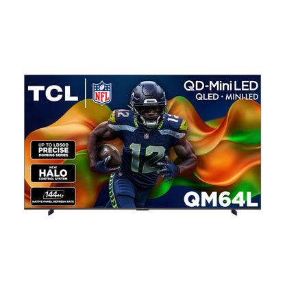 TCL Amazon Exclusive 55 Inch Class QM64L Series | Mini LED QLED 4K HDR Smart Fire TV | 55QM64L, 2026 Model | 120Hz-144Hz High Brightness, Dolby Atmos, Alexa+ Voice Remote AI Streaming Television