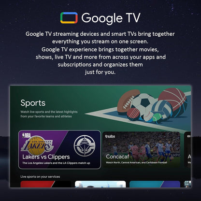 SYLVOX Outdoor TV Deck Pro 3.0 55" 4K — Google TV, 1000 Nits, IP56, Dolby Atmos, Chromecast