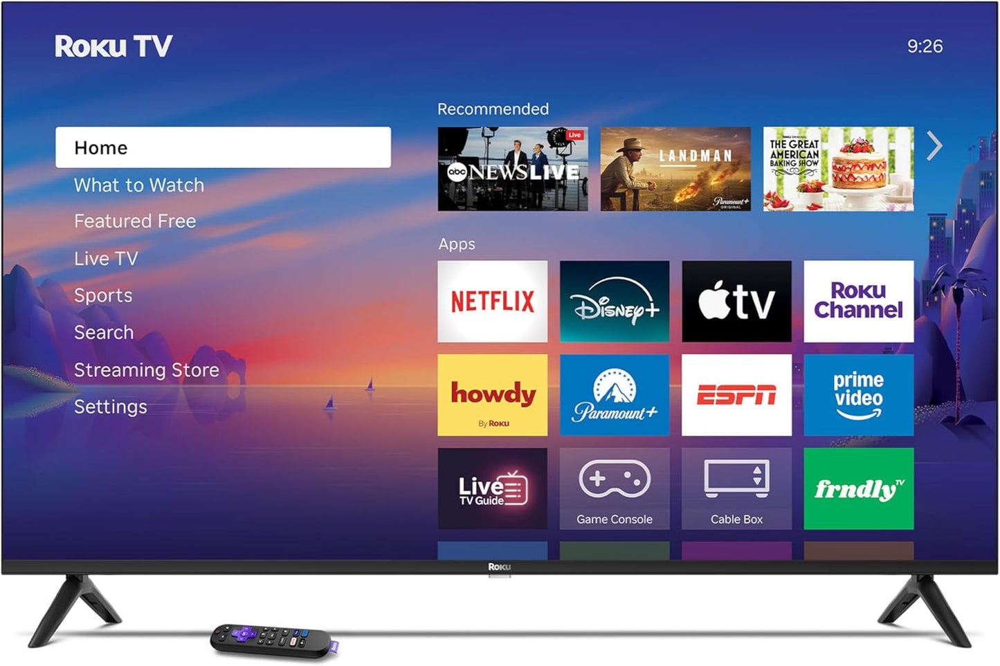 Roku Smart TV 2026 – 55-Inch Select Series, 4K QLED TV – Roku TV with Voice Remote – Flat Screen QLED Television with Wi-Fi for Streaming Live Local News, Sports, & Movies – Bluetooth Headphone Mode