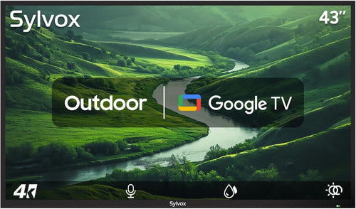 SYLVOX Outdoor Smart TV Patio Series 43" 4K — Google TV, 700 Nits, IP55, Dual Speakers