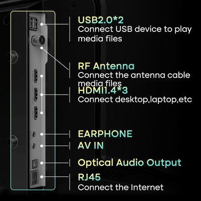 SANSUI 24" Smart WebOS TV — Chromecast, AirPlay, HomeKit, Dolby Atmos, Bluetooth 5.2
