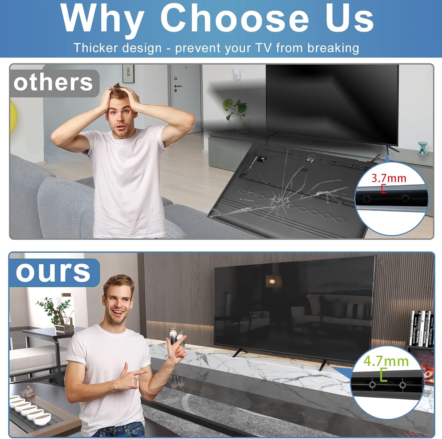 Base Stand for TCL Smart Tv - Fit for Select Models for 28" 32" 40" 43" 49" 50" 55" 65" TVs, Please Read All Descriptions, 32S305 32S301 40S355 40S325 43S425 43S431 50S431 65S433, Not Universal Legs