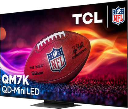 TCL QM7K 65" Mini LED QLED 4K Google TV 2025 — Halo Control, 144Hz, Game Accelerator 288, Alexa