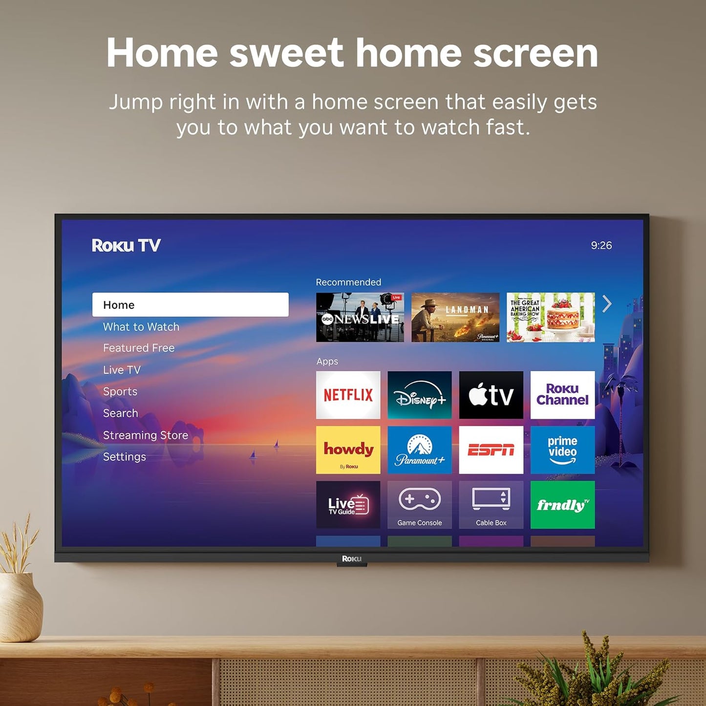 Roku 32" Select Series 1080p Full HD Smart TV — Voice Remote, Wi-Fi, Bluetooth Headphone Mode