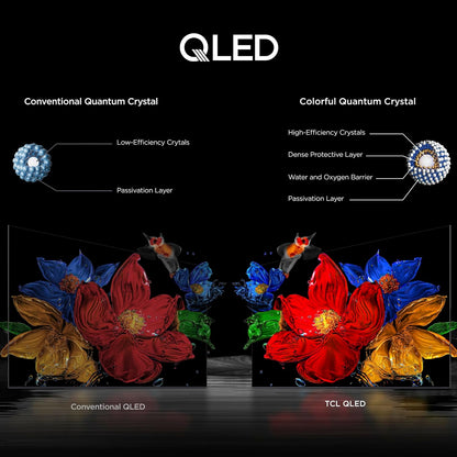 TCL QM6K 75" Mini LED QLED 4K Google TV 2025 — Halo Control, 144Hz, Dolby Atmos, Alexa