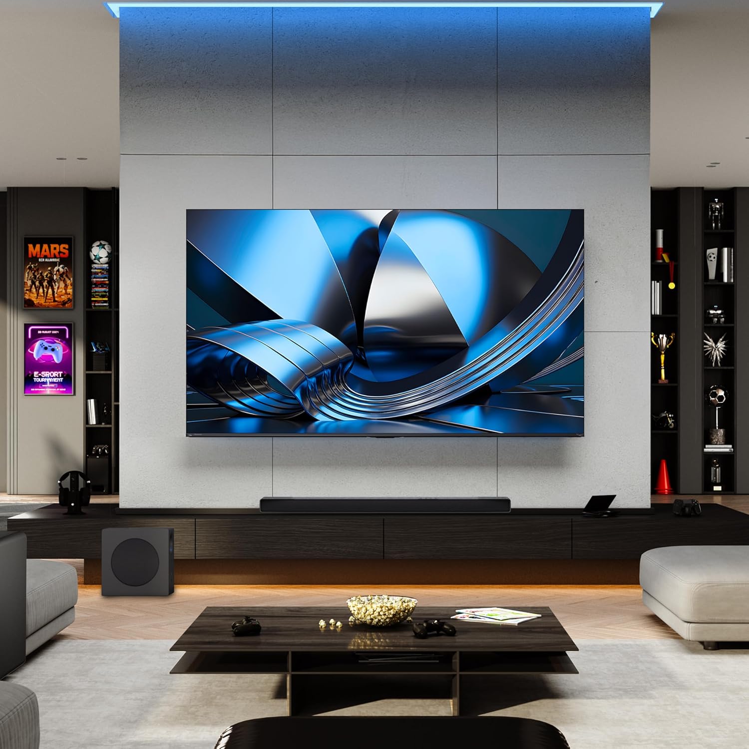 Hisense 75" U6 Pro Series Mini‑LED 4K UHD HDR Gaming AI Smart Fire TV (75U6SF Pro, 2026 New) – Hi-QLED, Native 144Hz, Motion Rate 480, Dolby Vision IQ,· Atmos, HDR10+, Glare-Free, Alexa+