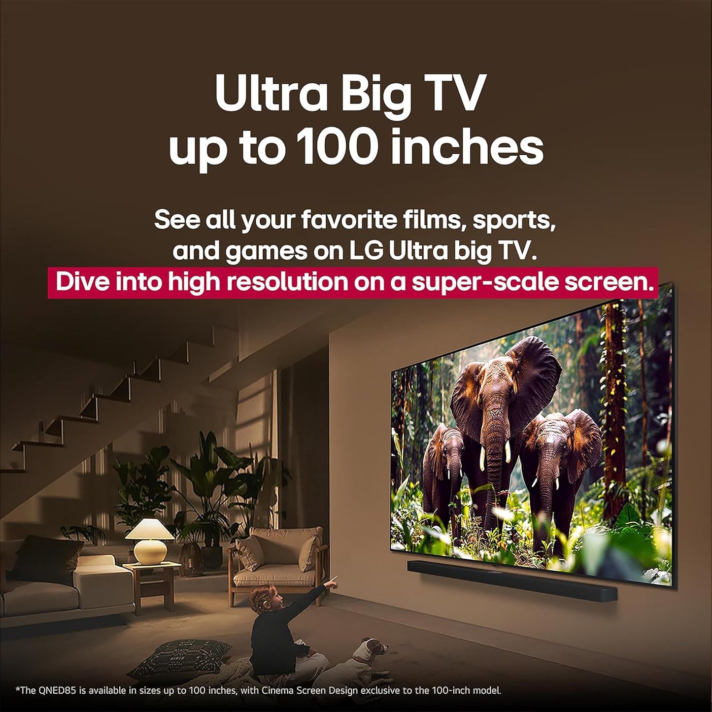 LG QNED85A 65" QNED evo AI Mini LED 4K Smart TV 2025 — Alpha 8 AI, 120Hz, Filmmaker Mode