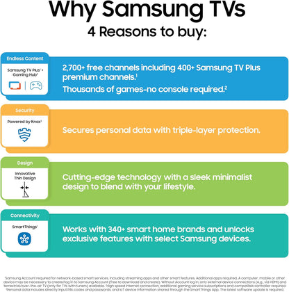 Samsung QLED Q7F 65" 4K Smart TV 2025 — Quantum HDR, Gaming Hub, Alexa