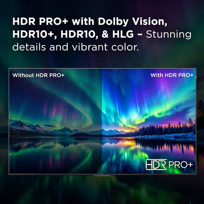 TCL T7 55" 4K QLED Google Smart TV 2025 — 144Hz, AIPQ Pro, Dolby Vision, Game Accelerator 240
