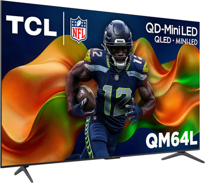 TCL Amazon Exclusive 55 Inch Class QM64L Series | Mini LED QLED 4K HDR Smart Fire TV | 55QM64L, 2026 Model | 120Hz-144Hz High Brightness, Dolby Atmos, Alexa+ Voice Remote AI Streaming Television