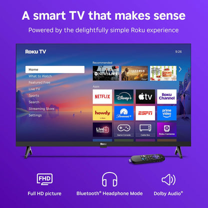 Roku Select Series 32" 1080p Full HD Smart TV — Voice Remote, AirPlay, Alexa