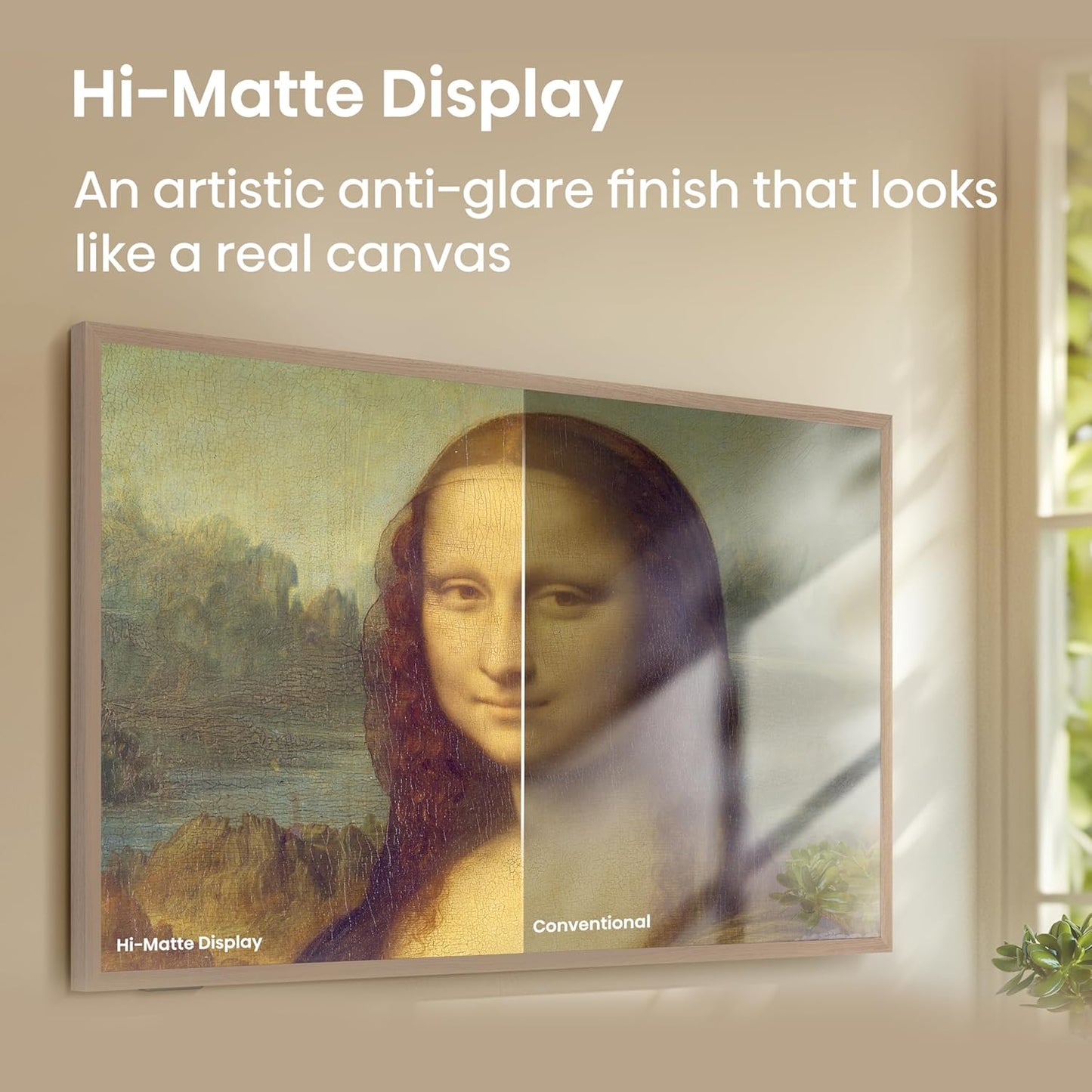 Hisense CanvasTV S7N 55" QLED 4K Google Smart TV — Art Mode, Hi-Matte, 144Hz, Dolby Vision