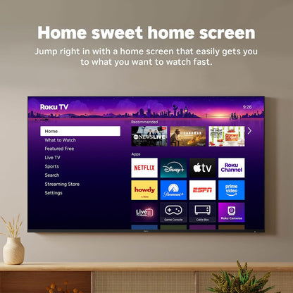 Roku Pro Series 55" Mini-LED 4K QLED Smart TV — Dolby Vision IQ, 120Hz, FreeSync Premium Pro