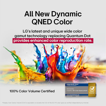 LG QNED85A 65" QNED evo AI Mini LED 4K Smart TV 2025 — Alpha 8 AI, 120Hz, Filmmaker Mode