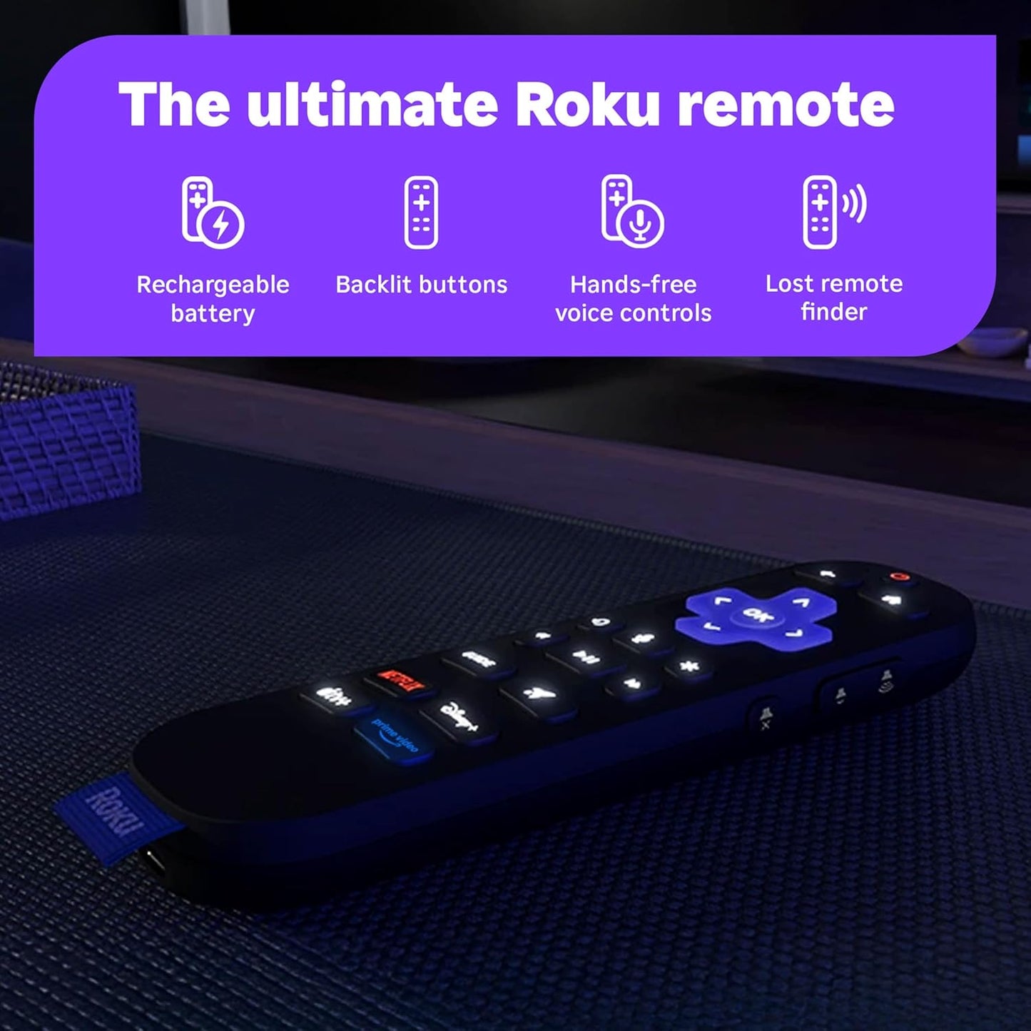 Roku Pro Series 55" Mini-LED 4K QLED Smart TV — Dolby Vision IQ, 120Hz, FreeSync Premium Pro