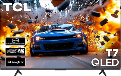 TCL T7 55" 4K QLED Google Smart TV 2025 — 144Hz, AIPQ Pro, Dolby Vision, Game Accelerator 240