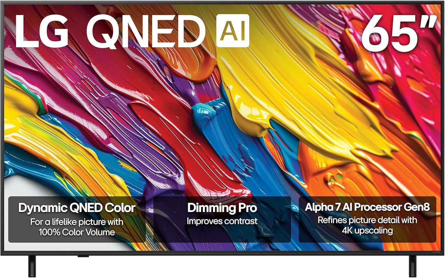 LG QNED82A 65" 4K Smart TV 2025 — Alpha 7 AI Gen8, HDR10 Pro, Filmmaker Mode, Alexa