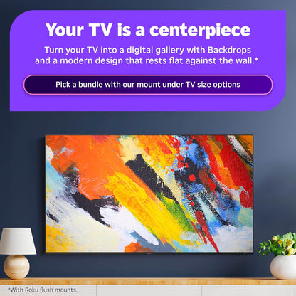 Roku Pro Series 55" Mini-LED 4K QLED Smart TV — Dolby Vision IQ, 120Hz, FreeSync Premium Pro